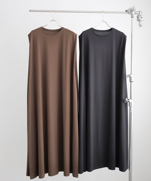 for/c（フォーシー）の「Aラインワンピース【サスティナブル】（ワンピース・レディース・ブラック/ブラウン・PL/PM/L/M）」の14枚目の写真