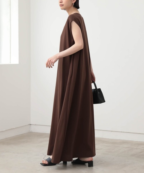 for/c（フォーシー）の「Aラインワンピース【サスティナブル】（ワンピース・レディース・ブラック/ブラウン・PL/PM/L/M）」の7枚目の写真