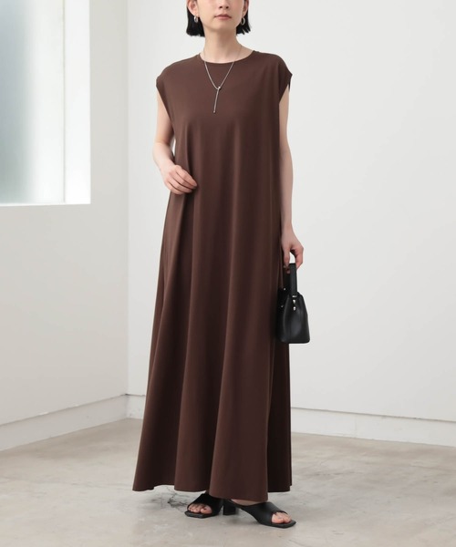 for/c（フォーシー）の「Aラインワンピース【サスティナブル】（ワンピース・レディース・ブラック/ブラウン・PL/PM/L/M）」の6枚目の写真