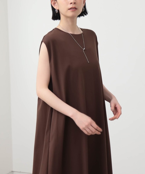for/c（フォーシー）の「Aラインワンピース【サスティナブル】（ワンピース・レディース・ブラック/ブラウン・PL/PM/L/M）」の9枚目の写真