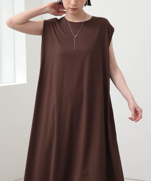 for/c（フォーシー）の「Aラインワンピース【サスティナブル】（ワンピース・レディース・ブラック/ブラウン・PL/PM/L/M）」の10枚目の写真
