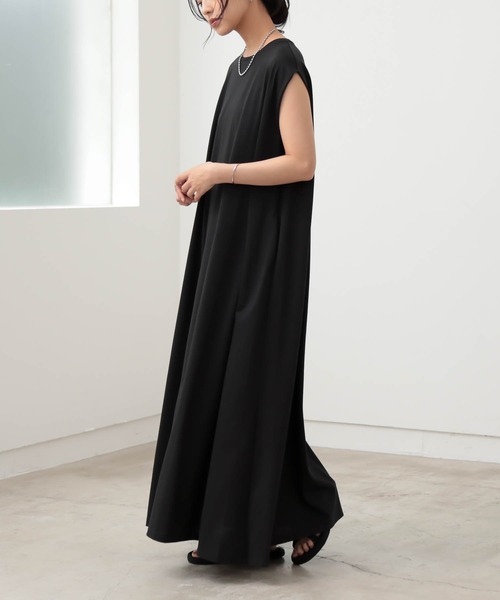 for/c（フォーシー）の「Aラインワンピース【サスティナブル】（ワンピース・レディース・ブラック/ブラウン・PL/PM/L/M）」の19枚目の写真