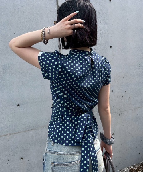 JEANASIS(ジーナシス)の「【kokona×25quee企画】ドットデザインプルオーバー/841184(Tシャツ/カットソー・レディース・ブラウン系その他/ネイビー系・FREE)」の12枚目の写真