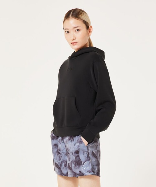 OAKLEY(オークリー)の「オークリー RADIANT QD FLEECE HOODIE 9.0/フーディー/スポーツ・トレーニング/UPF50+/OAKLEY(パーカー・レディース・ライトグレー/ブラック・L/XS/S/M)」の1枚目の写真