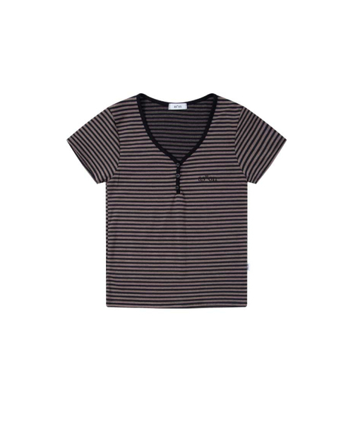 ASON（アズオン）の「CANDY STRIPE T / BLACK（Tシャツ/カットソー・レディース・その他・FREE）」の2枚目の写真