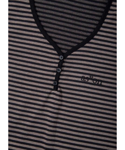 ASON（アズオン）の「CANDY STRIPE T / BLACK（Tシャツ/カットソー・レディース・その他・FREE）」の4枚目の写真