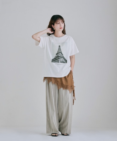 etoll.(エトル)の「フォトプリントクルーネックTシャツ(Tシャツ/カットソー・レディース・ホワイト系3/ホワイト系1/ホワイト系2・FREE)」の17枚目の写真