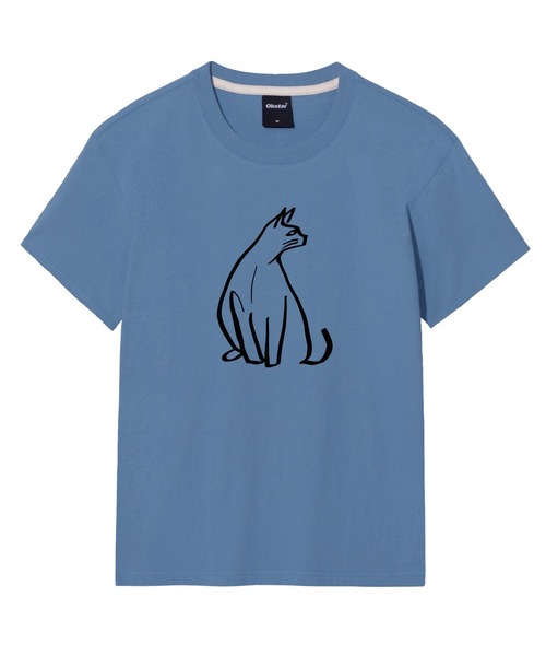 OKSTAR(オクスター)の「図面猫の半袖(Tシャツ/カットソー・レディース・ライトグレー/ネイビー/ダークグレー/ホワイト/クリーム/ブラック/ライトベージュ/カーキ/ダークグリーン/ダークブルー/グレー・LARGE/X-LARGE/2XL/3XL/4XL/SMALL/MEDIUM)」の11枚目の写真