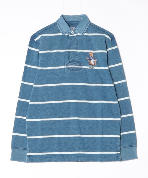 POLO RALPH LAUREN(ポロ ラルフ ローレン)の「クラシック フィット Polo ベア ラグビー シャツ(その他トップス・メンズ・ネイビー系1・L/M/XS/XXL)」の1枚目の写真