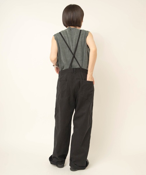 RNA-N(アールエヌエーエヌ)の「O0760 THIN STRAP OVERALLS(サロペット/オーバーオール・レディース・ライトインディゴブルー/ブラック/インディゴブルー・FREE)」の7枚目の写真