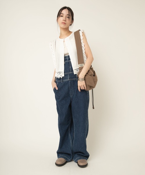 RNA-N(アールエヌエーエヌ)の「O0760 THIN STRAP OVERALLS(サロペット/オーバーオール・レディース・ライトインディゴブルー/ブラック/インディゴブルー・FREE)」の9枚目の写真