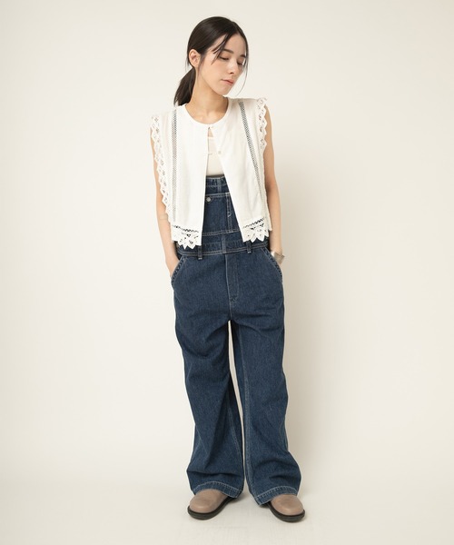 RNA-N(アールエヌエーエヌ)の「O0760 THIN STRAP OVERALLS(サロペット/オーバーオール・レディース・ライトインディゴブルー/ブラック/インディゴブルー・FREE)」の10枚目の写真