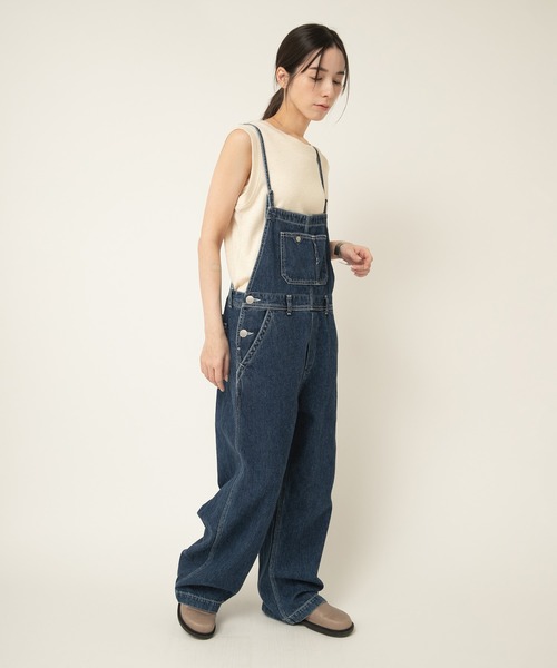 RNA-N(アールエヌエーエヌ)の「O0760 THIN STRAP OVERALLS(サロペット/オーバーオール・レディース・ライトインディゴブルー/ブラック/インディゴブルー・FREE)」の11枚目の写真