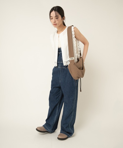 RNA-N(アールエヌエーエヌ)の「O0760 THIN STRAP OVERALLS(サロペット/オーバーオール・レディース・ライトインディゴブルー/ブラック/インディゴブルー・FREE)」の12枚目の写真