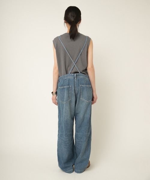 RNA-N(アールエヌエーエヌ)の「O0760 THIN STRAP OVERALLS(サロペット/オーバーオール・レディース・ライトインディゴブルー/ブラック/インディゴブルー・FREE)」の18枚目の写真