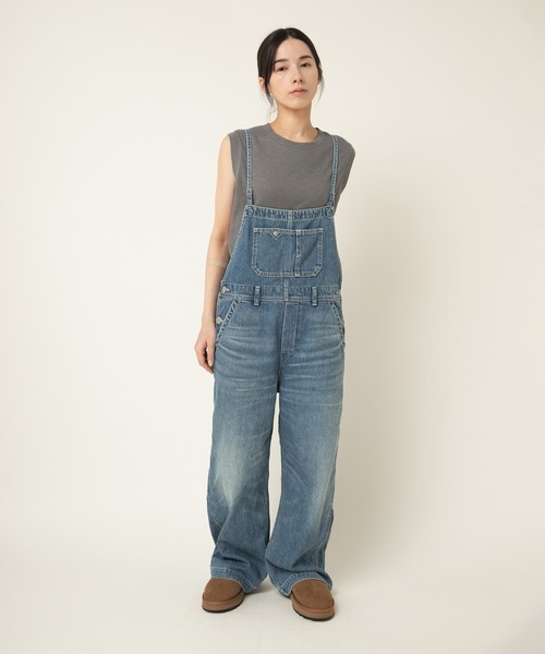 RNA-N(アールエヌエーエヌ)の「O0760 THIN STRAP OVERALLS(サロペット/オーバーオール・レディース・ライトインディゴブルー/ブラック/インディゴブルー・FREE)」の14枚目の写真