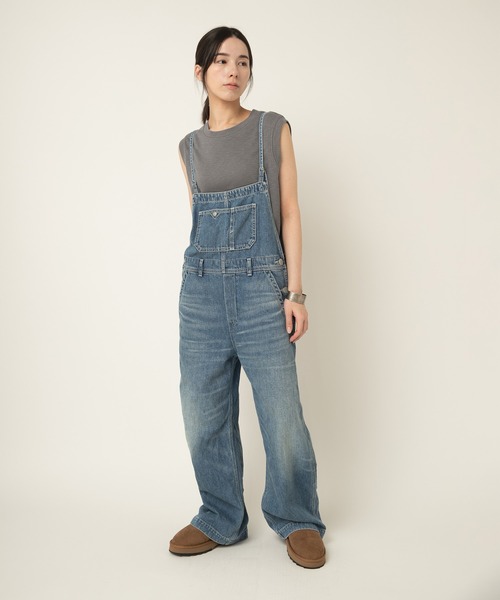 RNA-N(アールエヌエーエヌ)の「O0760 THIN STRAP OVERALLS(サロペット/オーバーオール・レディース・ライトインディゴブルー/ブラック/インディゴブルー・FREE)」の17枚目の写真
