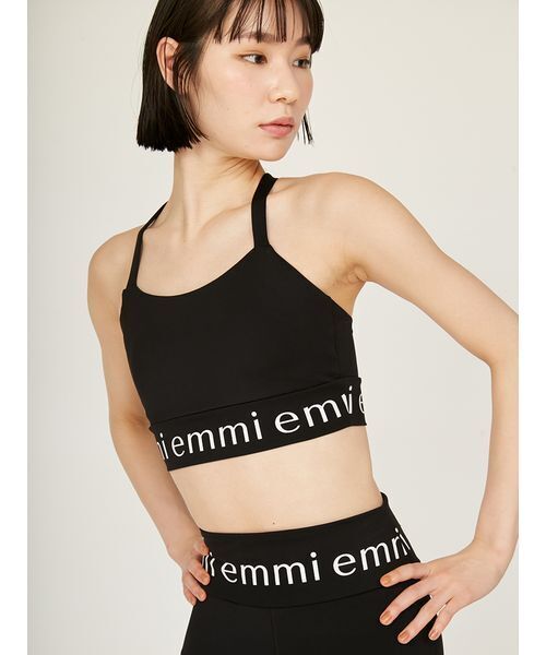 emmi（エミ）の「emmiロゴブラトップ（水着・レディース・ブラック・0/1）」の3枚目の写真