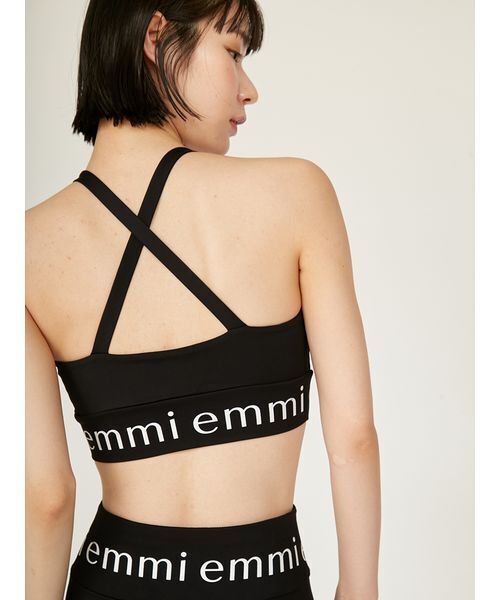 emmi（エミ）の「emmiロゴブラトップ（水着・レディース・ブラック・0/1）」の4枚目の写真