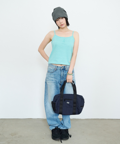 PARAKEET(パラキート)の「フラッター ヘンリースリーブレス (ミント)(Tシャツ/カットソー・レディース・ホワイト/ミント・OS)」の4枚目の写真