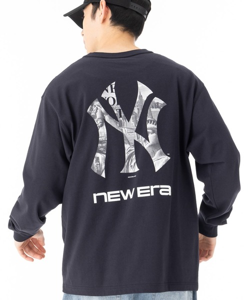 NEW ERA(ニューエラ)の「ニューエラ 長袖TシャツロンT MLB(Tシャツ/カットソー・メンズ・グレー/ネイビー/ホワイト/ブラック・M/XXL/XL/L/S)」の4枚目の写真