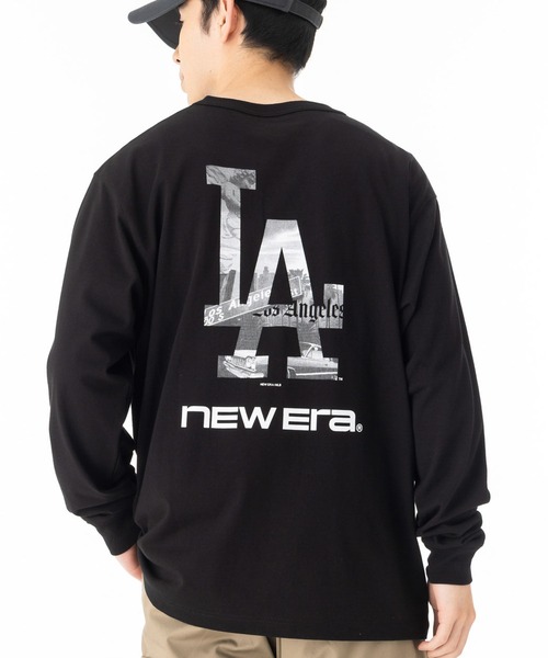 NEW ERA(ニューエラ)の「ニューエラ 長袖TシャツロンT MLB(Tシャツ/カットソー・メンズ・グレー/ネイビー/ホワイト/ブラック・M/XXL/XL/L/S)」の1枚目の写真