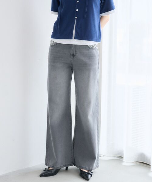 RETRO GIRL(レトロガール)の「レースポケットセミフレアデニムパンツ(デニムパンツ・レディース・ブルー/ブラック・MEDIUM/LARGE)」の22枚目の写真