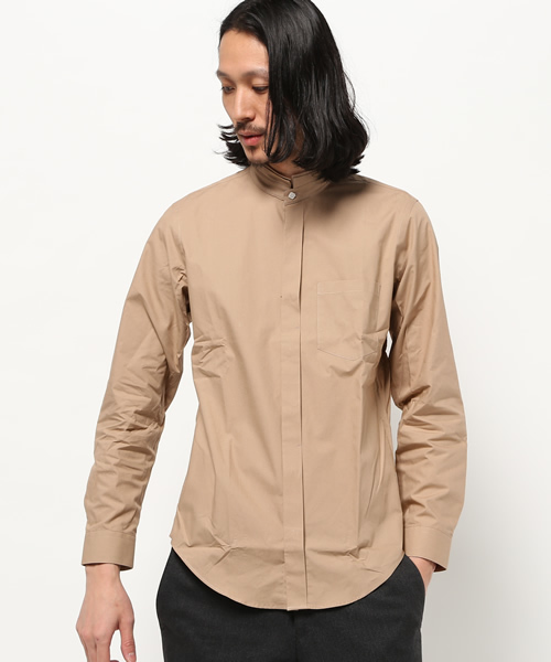 Lui's(ルイス)の「4×4 MAN(フォーバイ・フォーマン) 二重衿比翼シャツ(シャツ/ブラウス・メンズ・その他20/ベージュ/ホワイト/ネイビー・SMALL/MEDIUM)」の1枚目の写真