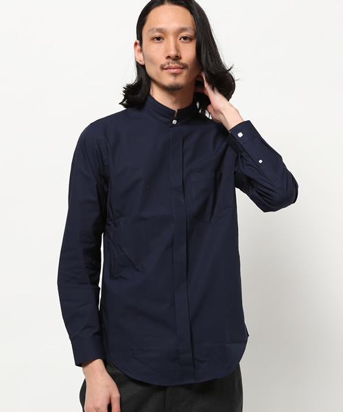 Lui's(ルイス)の「4×4 MAN(フォーバイ・フォーマン) 二重衿比翼シャツ(シャツ/ブラウス・メンズ・その他20/ベージュ/ホワイト/ネイビー・SMALL/MEDIUM)」の3枚目の写真