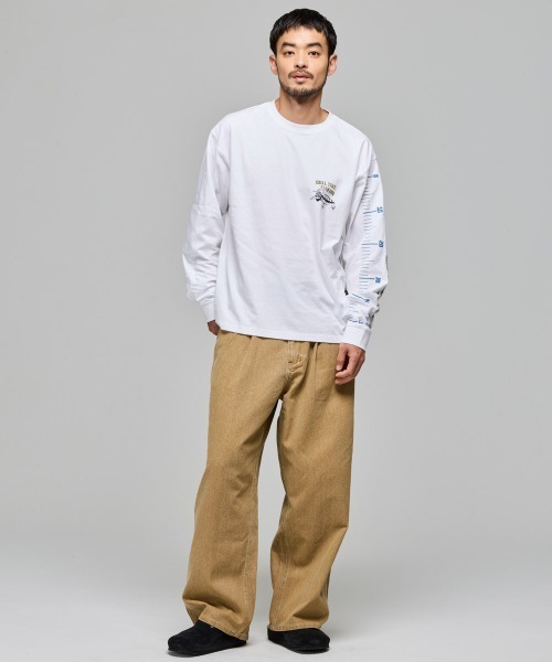 KRIFF MAYER(クリフメイヤー)の「チルタイムロンT(釣り)(Tシャツ/カットソー・メンズ・ブラック/ブルー/オリーブ/オフホワイト/グレー・LARGE/MEDIUM/X-LARGE)」の9枚目の写真
