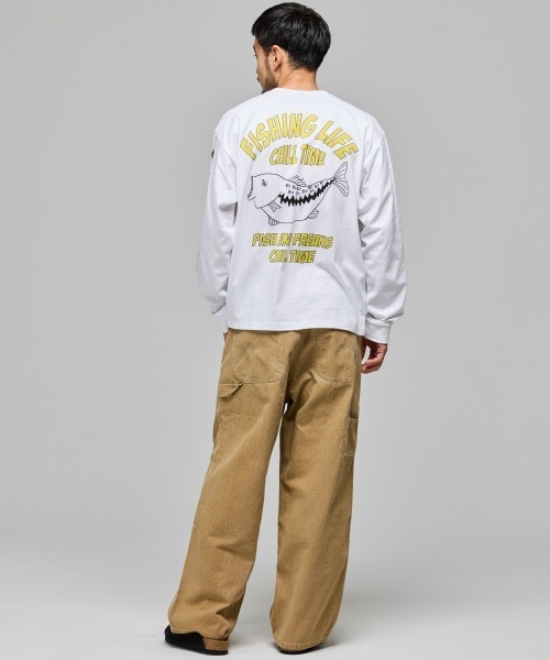 KRIFF MAYER(クリフメイヤー)の「チルタイムロンT(釣り)(Tシャツ/カットソー・メンズ・ブラック/ブルー/オリーブ/オフホワイト/グレー・LARGE/MEDIUM/X-LARGE)」の11枚目の写真