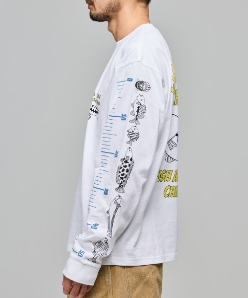 KRIFF MAYER(クリフメイヤー)の「チルタイムロンT(釣り)(Tシャツ/カットソー・メンズ・ブラック/ブルー/オリーブ/オフホワイト/グレー・LARGE/MEDIUM/X-LARGE)」の12枚目の写真