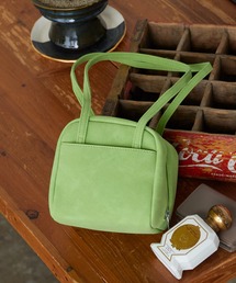 Round Faux Leather Mini Handbag / ラウンド型 フェイクレザーミニ ハンドバッグ レディース コンパクト ガーリー フェミニン 秋 秋服 2026年秋冬