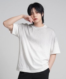 A'GEM/9 × .kom 『BENUSTA/ベヌスタ　』Rhinestone Short Sleeve T-Shirt/ラインストーン半袖Tシャツ