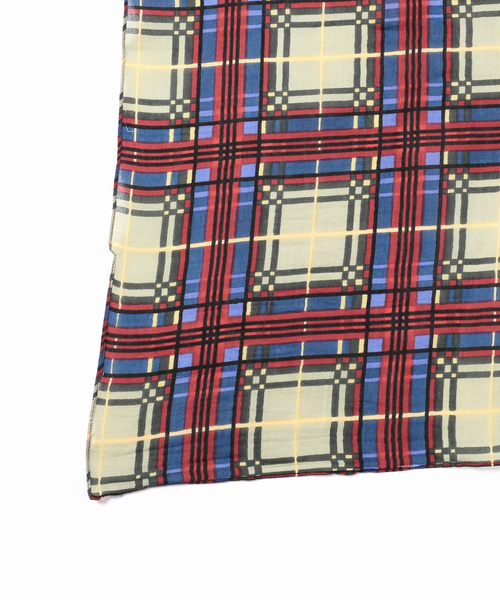 manipuri（マニプリ）の「manipuri マニプリ インドストール Etole 120x120cm（ストール/ショール・レディース・オレンジ・FREE）」の6枚目の写真
