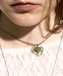 NFF（エヌエフエフ）の「heartkok necklace-green（ネックレス）」
