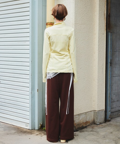 MAISON SPECIAL(メゾンスペシャル)の「(Yurika Nakano Collaboration) Candy Belt Shirt/(ナカノユリカコラボ)キャンディベルトシャツ(Tシャツ/カットソー・レディース・グレー/イエロー/ブルー・FREE)」の6枚目の写真