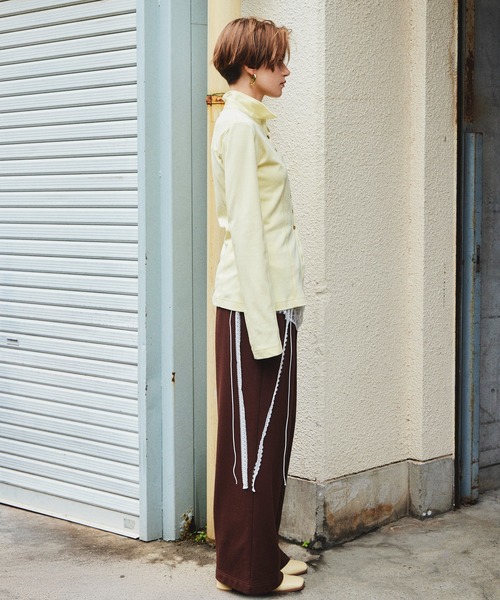 MAISON SPECIAL(メゾンスペシャル)の「(Yurika Nakano Collaboration) Candy Belt Shirt/(ナカノユリカコラボ)キャンディベルトシャツ(Tシャツ/カットソー・レディース・グレー/イエロー/ブルー・FREE)」の7枚目の写真