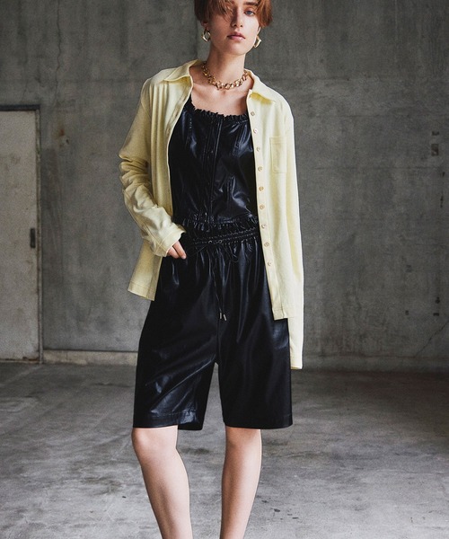 MAISON SPECIAL(メゾンスペシャル)の「(Yurika Nakano Collaboration) Candy Belt Shirt/(ナカノユリカコラボ)キャンディベルトシャツ(Tシャツ/カットソー・レディース・グレー/イエロー/ブルー・FREE)」の12枚目の写真