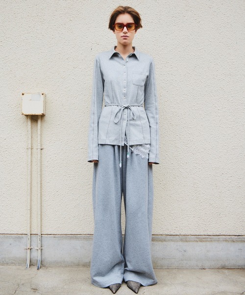 MAISON SPECIAL(メゾンスペシャル)の「(Yurika Nakano Collaboration) Candy Belt Shirt/(ナカノユリカコラボ)キャンディベルトシャツ(Tシャツ/カットソー・レディース・グレー/イエロー/ブルー・FREE)」の15枚目の写真