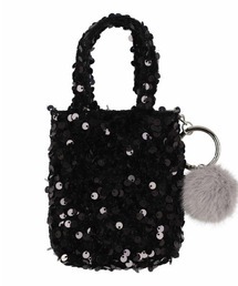 cache cache（カシュ カシュ）の「カシュカシュ cachecache / スパンコールミニチャームバッグ（チャーム）」