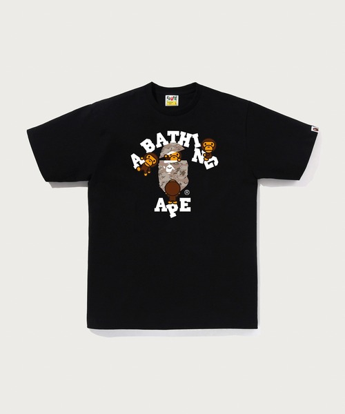 TIGER CAMO COLLEGE MILO TEE（Tシャツ/カットソー）｜A BATHING APE