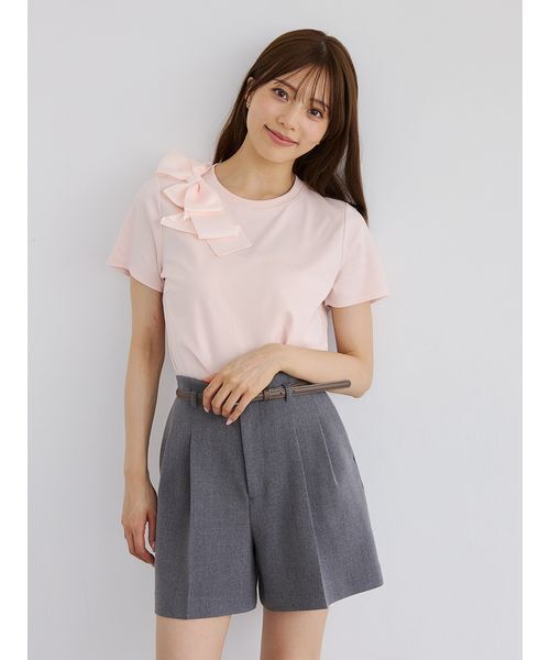 CELFORD（セルフォード）の「【セットアップ対応】ベルト付きタックショートパンツ（その他パンツ・レディース・グレー/ブラウン/ベージュ/ブラック・36/38）」の9枚目の写真