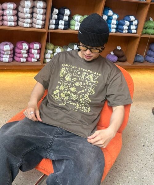 WORKS & CO.(ワークス アンド コー)の「エクスプローラーキャンピンググラフィック半袖Tシャツ(ワイン)(Tシャツ/カットソー・メンズ・その他・2XL/MEDIUM/LARGE/SMALL/X-LARGE)」の11枚目の写真