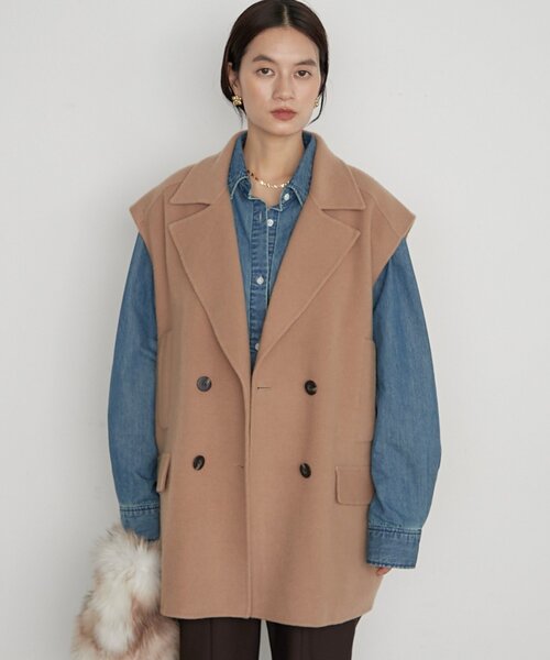 ラウンジドレス Loungedress 定価4.6万 Pコート グレー LOUNGEDRESS｜ラウンジドレスの通販 - ZOZOTOWN
