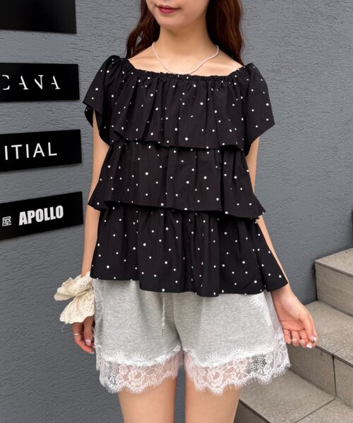 w closet（ダブルクローゼット）の「2WAYリボンブラウス（シャツ/ブラウス・レディース・オフホワイト/サックスブルー/ホワイト系その他/ブラック系その他・FREE）」の17枚目の写真