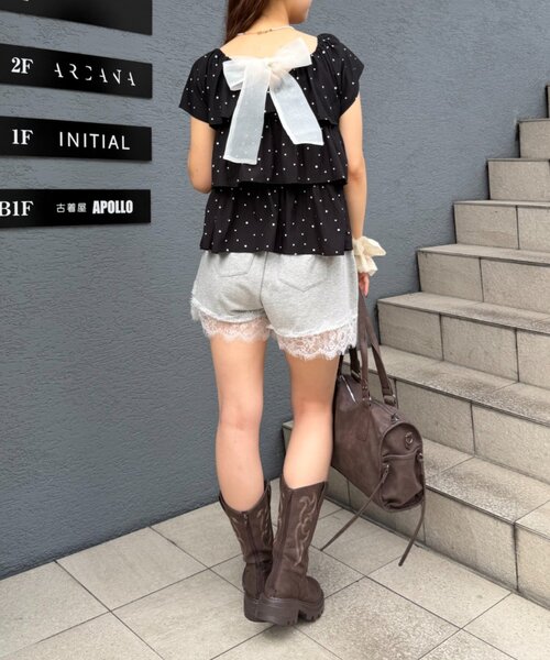 w closet（ダブルクローゼット）の「2WAYリボンブラウス（シャツ/ブラウス・レディース・オフホワイト/サックスブルー/ホワイト系その他/ブラック系その他・FREE）」の22枚目の写真