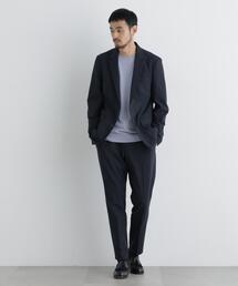 【大人気セットアップ】「Damerino」ウールライクトロストレッチセットアップ/WASHABLE
