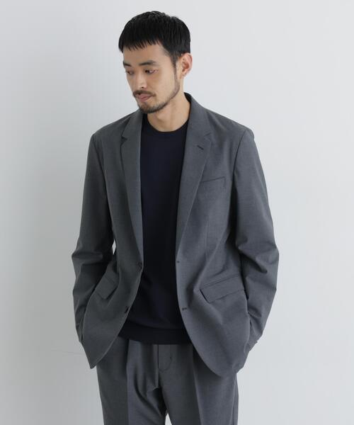 NANO universe(ナノユニバース)の「【大人気セットアップ】「Damerino」ウールライクトロストレッチセットアップ/WASHABLE(セットアップ・メンズ・ネイビー/チャコール・M/S/L/XL)」の4枚目の写真
