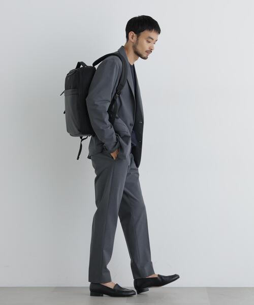 NANO universe(ナノユニバース)の「【大人気セットアップ】「Damerino」ウールライクトロストレッチセットアップ/WASHABLE(セットアップ・メンズ・ネイビー/チャコール・M/S/L/XL)」の9枚目の写真
